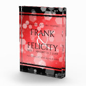 Elegant 40. 80. Ruby Wedding Jubiläum Fotoblock (Rechts)