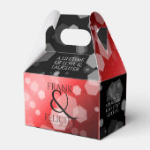 Elegant 40. 80. Ruby Wedding Jubiläum Geschenkschachtel (Rückseite)