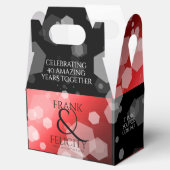 Elegant 40. 80. Ruby Wedding Jubiläum Geschenkschachtel (Geöffnet)