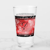 Elegant 40. 80. Ruby Wedding Jubiläum Glas (Rückseite)
