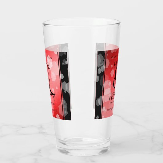 Elegant 40. 80. Ruby Wedding Jubiläum Glas (Links)