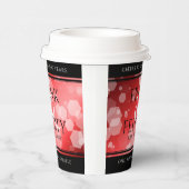 Elegant 40. 80. Ruby Wedding Jubiläum Pappbecher (Rechts)