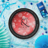 Elegant 40. 80. Ruby Wedding Jubiläum Pappteller (Party)