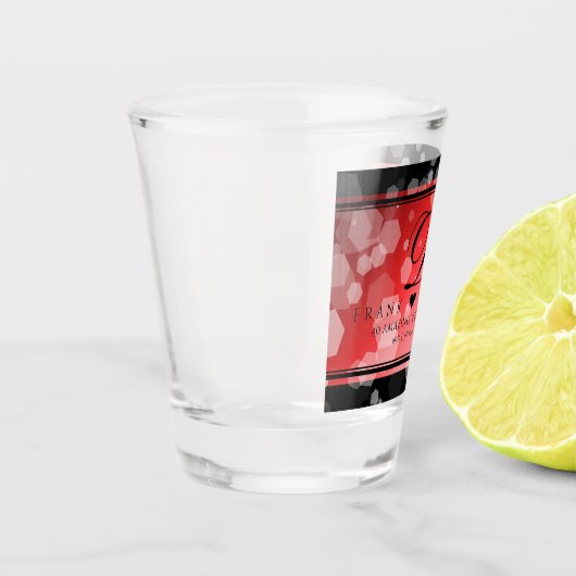 Elegant 40. 80. Ruby Wedding Jubiläum Schnapsglas (Links)