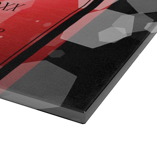 Elegant 40. 80. Ruby Wedding Jubiläum Schneidebrett (Ecke)