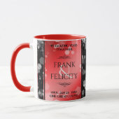 Elegant 40. 80. Ruby Wedding Jubiläum Tasse (Links)