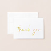 Elegant 40. Geburtstagsfoil Dankeschön Karte (Vorderseite mit Umschlag)