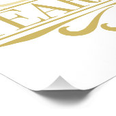 Elegant 40 Jahre Poster (Ecke)