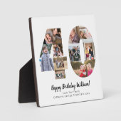 Elegant 40-Nummern Foto Collage Custom Gruß Fotoplatte (Vorderseite)