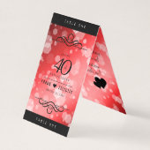 Elegant 40. Ruby Hochzeitstag Feier (Vorderseite)