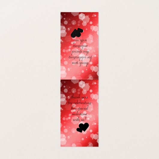 Elegant 40. Ruby Hochzeitstag Feier (Innenseite Aufgefaltet)