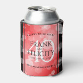 Elegant 40. Ruby Hochzeitstag Feier Dosenkühler (Kanne Vorderseite)