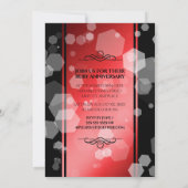 Elegant 40. Ruby Hochzeitstag Feier Einladung (Rückseite)