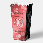 Elegant 40. Ruby Hochzeitstag Feier Geschenkschachtel (Rückseite)