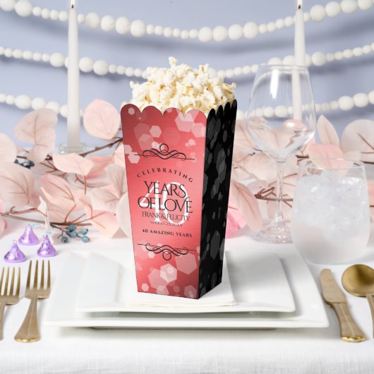 Elegant 40. Ruby Hochzeitstag Feier Geschenkschachtel (Hochzeit)
