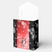 Elegant 40. Ruby Hochzeitstag Feier Geschenkschachtel (Geöffnet)