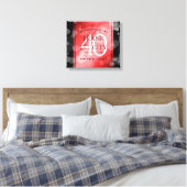 Elegant 40. Ruby Hochzeitstag Feier Leinwanddruck (Insitu (Schlafzimmer))