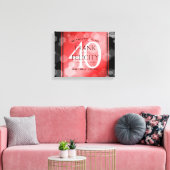 Elegant 40. Ruby Hochzeitstag Feier Leinwanddruck (Insitu (Wohnzimmer))