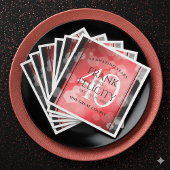 Elegant 40. Ruby Hochzeitstag Feier Serviette