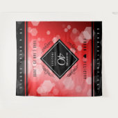 Elegant 40. Ruby Hochzeitstag Feier Wandteppich (Vorderseite (Horizontal))