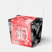 Elegant 40. Ruby Wedding Jubiläum Geschenkschachtel (Vorderseite)