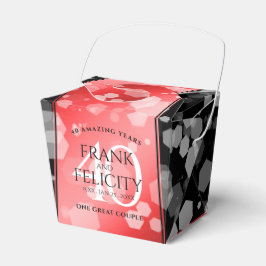Elegant 40. Ruby Wedding Jubiläum Geschenkschachtel