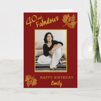 Elegant 40 und fabelhaftes Gold Foliage 40. Geburt