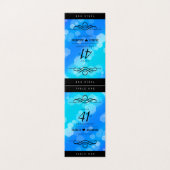 Elegant 41. Blue Topaz Hochzeitstag (Außenseite Aufgefaltet)