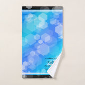 Elegant 41. Blue Topaz Hochzeitstag Badhandtuch Set (Handtuch)