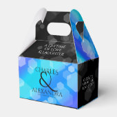 Elegant 41. Blue Topaz Hochzeitstag Geschenkschachtel (Rückseite)