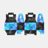 Elegant 41. Blue Topaz Hochzeitstag Geschenkschachtel (Ungefaltet)