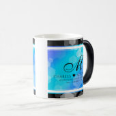 Elegant 41. Blue Topaz Hochzeitstag Verwandlungstasse (VorderseiteRechts)