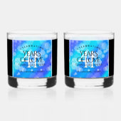 Elegant 41. Blue Topaz Hochzeitstag Whiskyglas (Vorderseite)