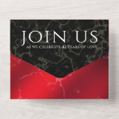 Elegant 42. Jasper Hochzeitstag All In One Einladung (Rückseite)