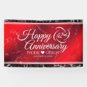 Elegant 42. Jasper Hochzeitstag Banner (Horizontal)