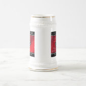 Elegant 42. Jasper Hochzeitstag Bierglas (Mittel)