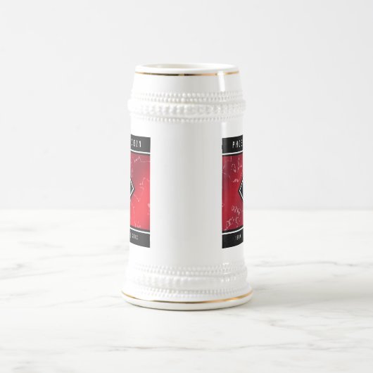 Elegant 42. Jasper Hochzeitstag Bierglas (Mittel)