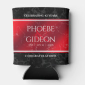 Elegant 42. Jasper Hochzeitstag Dosenkühler (Rückseite)