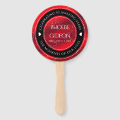 Elegant 42. Jasper Hochzeitstag Fächer (Rückseite)