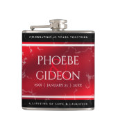 Elegant 42. Jasper Hochzeitstag Flachmann (Vorderseite)