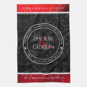 Elegant 42. Jasper Hochzeitstag Geschirrtuch (Vertikal)