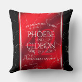 Elegant 42. Jasper Hochzeitstag Kissen (Rückseite)