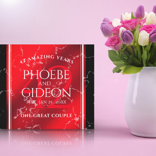 Elegant 42. Jasper Hochzeitstag Leinwanddruck