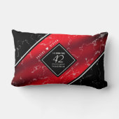 Elegant 42. Jasper Hochzeitstag Lendenkissen (Rückseite)