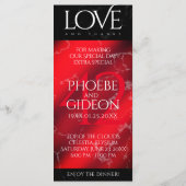 Elegant 42. Jasper Hochzeitstag Menükarte (Rückseite)