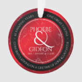 Elegant 42. Jasper Hochzeitstag Ornament (Vorderseite)