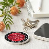 Elegant 42. Jasper Hochzeitstag Schlüsselanhänger (Seite)