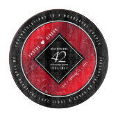 Elegant 42. Jasper Hochzeitstag Schneidebrett (Vorderseite)