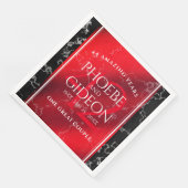 Elegant 42. Jasper Hochzeitstag Serviette (Ecke)