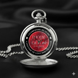 Elegant 42. Jasper Hochzeitstag Taschenuhr